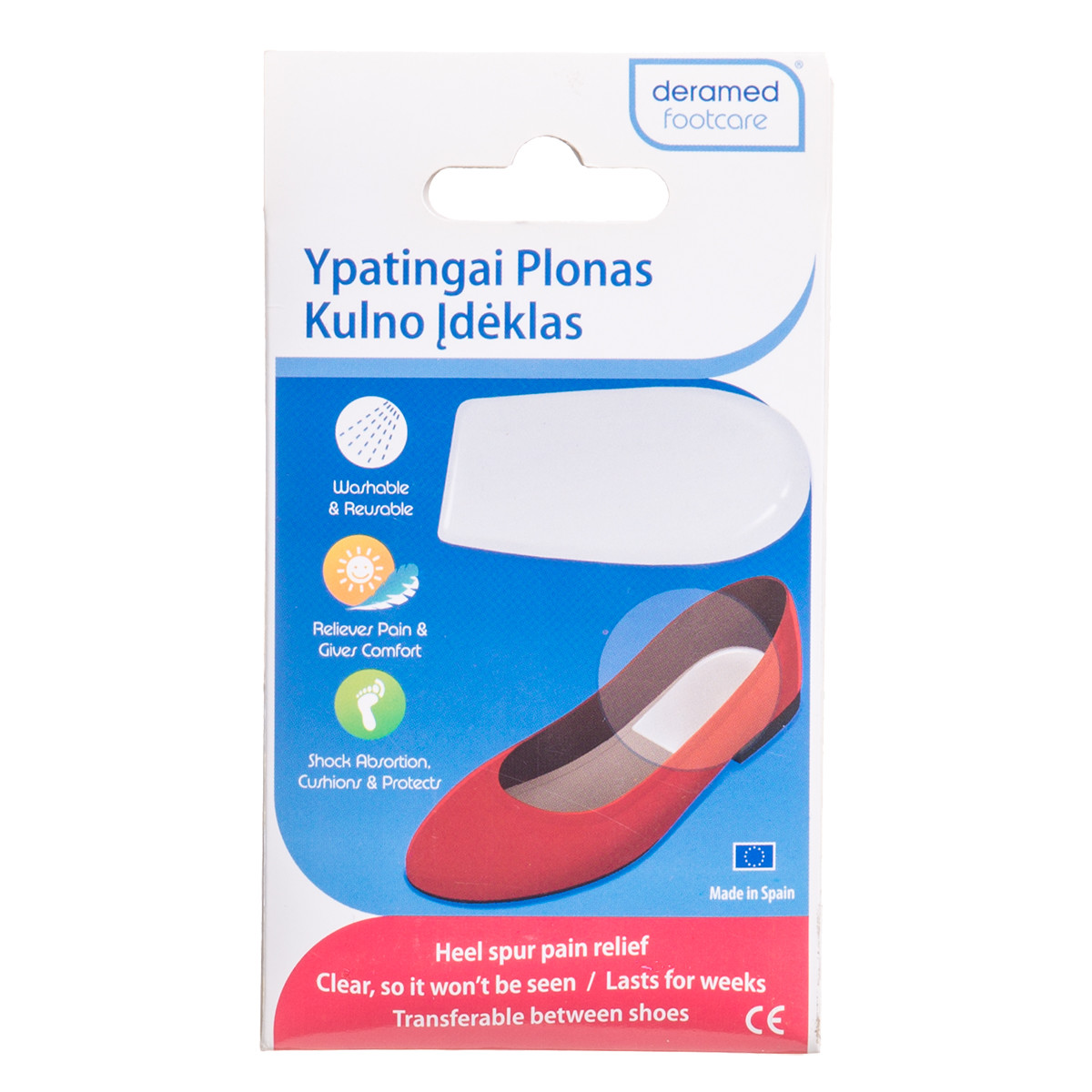 DERAMED, kulno įdėklas, ypatingai plonas