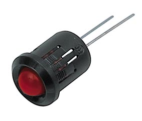 Šviesos diodo Ø8mm laikiklis plastikinis