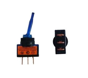 Tumbleris ON-OFF 2pad. 20A/12V SPST mėlynas su pašvietimu