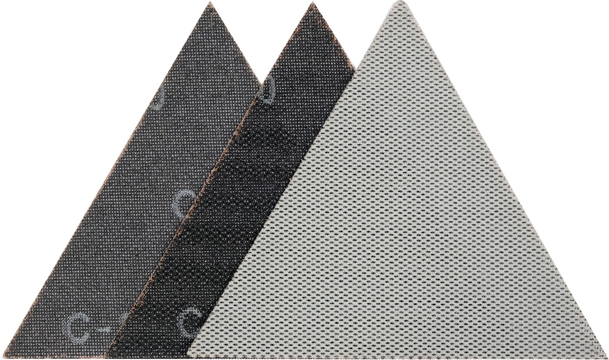 Abrazyvinis tinklelis | delta | su velcro | 280 mm | 3 vnt. | P180 (YT-846153)