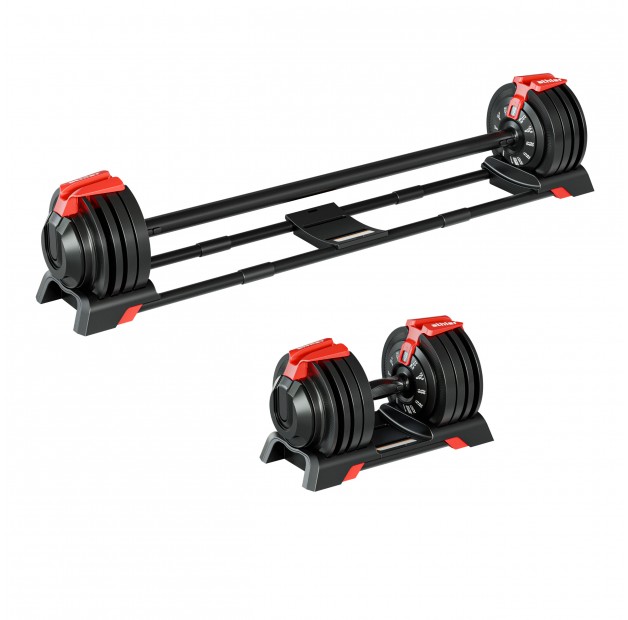 Reguliuojami hanteliai 2in1 24 kg «Athler Lion 65»