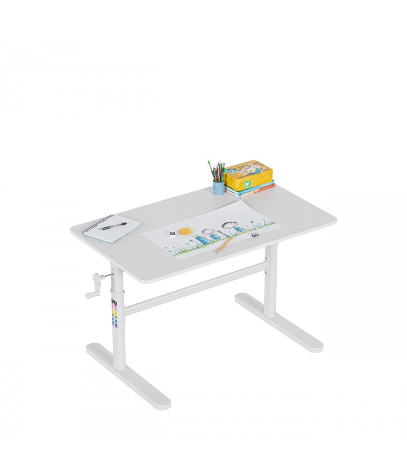 Ergonomiškas vaikiškas rašomasis stalas «Mark Adler Study 4.0 White», baltas