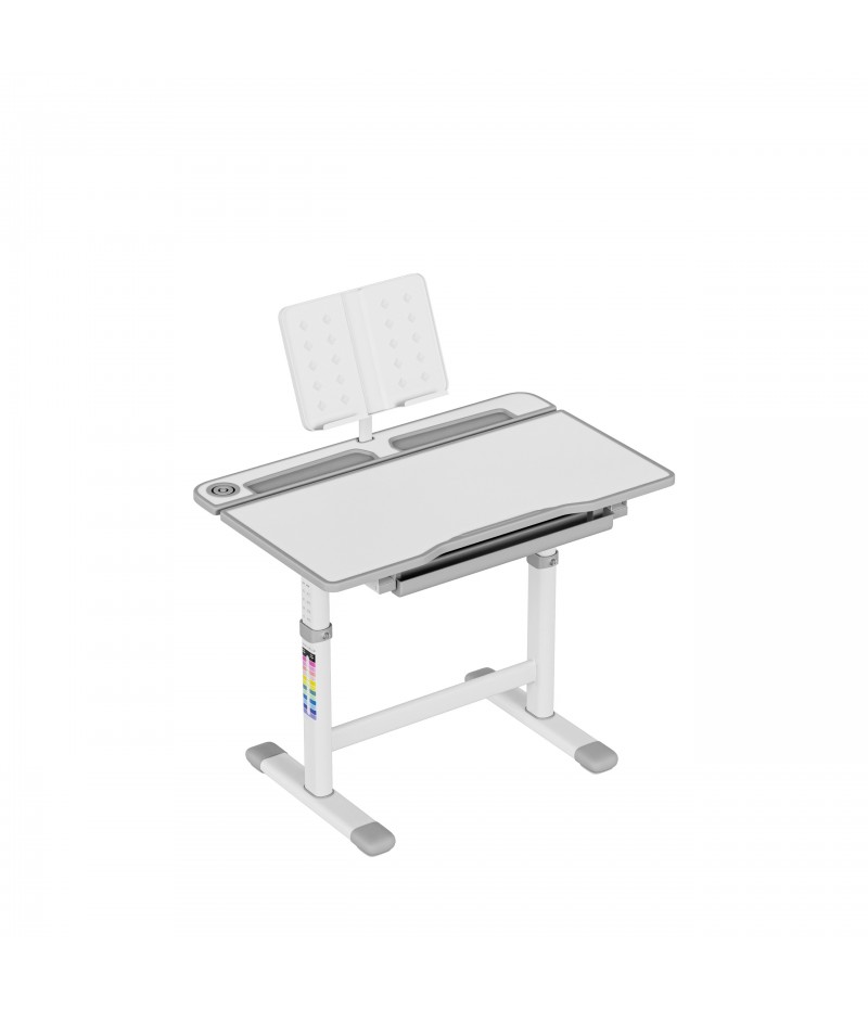 Ergonomiškas vaikiškas rašomasis stalas «Mark Adler Study 3.0 Grey», pilkas