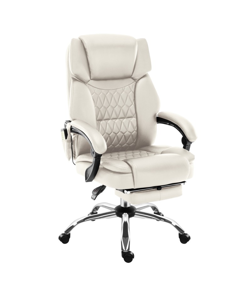 Biuro kėdė su masažu «Mark Adler Boss 6.0 Beige», smėlio spalvos