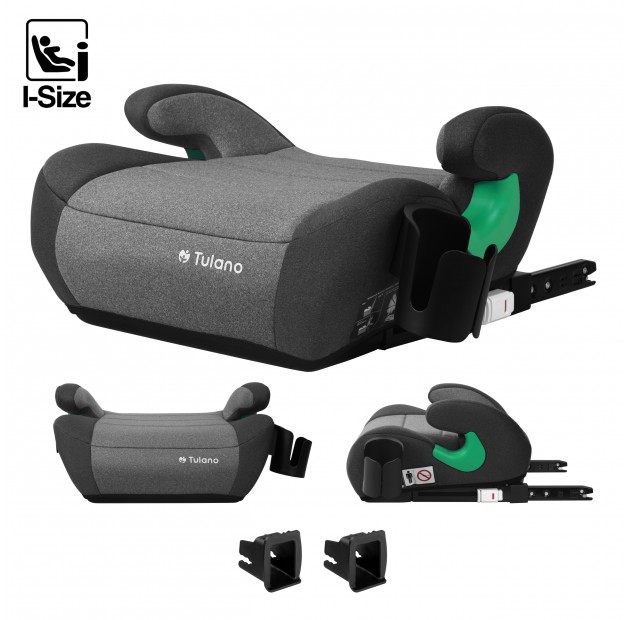 Automobilinė kėdutė «Tulano Cabby 35 Grey ISOFIX 125-150cm I-Size», pilka