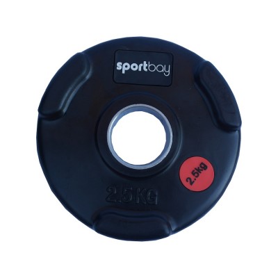 Olimpiniai gumuoti svarmenys Sportbay® (1.25-25kg) (Svoris: 2.5 kg)
