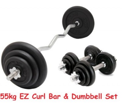 Lankstyto grifo ir hantelių rinkinys 70kg