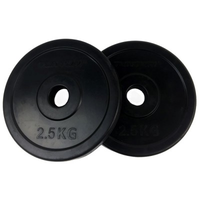 Gumuoti svamenys TUNTURI 0,5-20kg (Svoris: 2 x 2.5 kg)