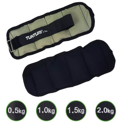 Riešo ir čiurnos svarmenys TUNTURI 0,5-2kg (Svoris: 2 x 2 kg)
