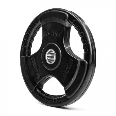 Olimpiniai svarmenys GYMSTICK Rubber 1,25-25kg (Svoris: 25 kg)