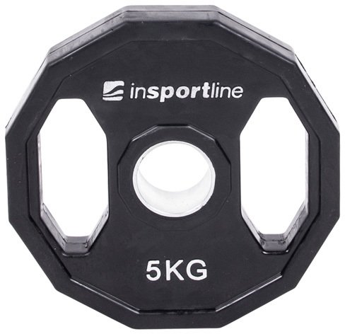 Guma dengta olimpinė svarmenų lėkštė inSPORTline Ruberton 5 kg 50 mm