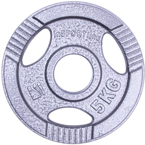 Plieninis svoris olimpiniam grifui 50mm inSPORTline Hamerton 5kg