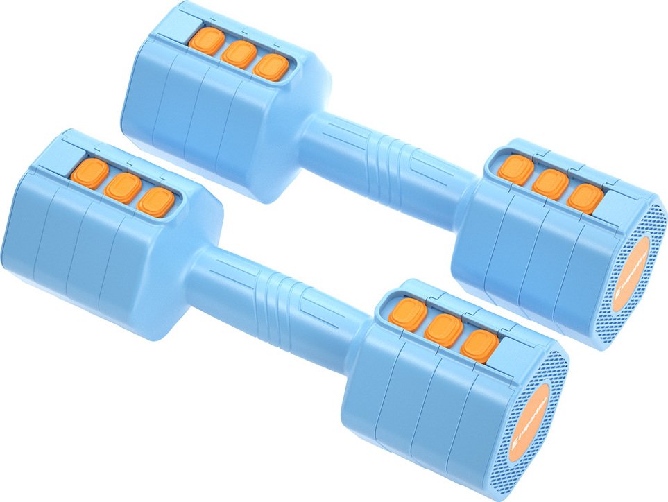 Reguliuojamas vienrankių hantelių rinkinys inSPORTline DuraBell® 2 x 1 - 2,5 kg