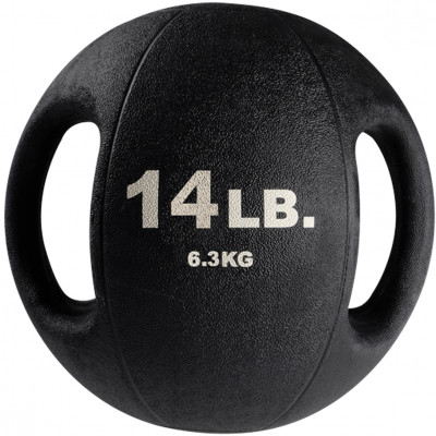 Medicininiai kamuoliukai BODYSOLID DUAL-GRIP (Svoris: 6.3 kg)