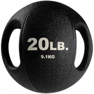 Medicininiai kamuoliukai BODYSOLID DUAL-GRIP (Svoris: 9 kg)