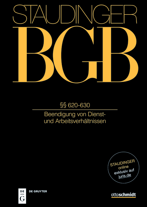 §§ 620-630: (Beendigung von Dienst- und Arbeitsverhältnissen)