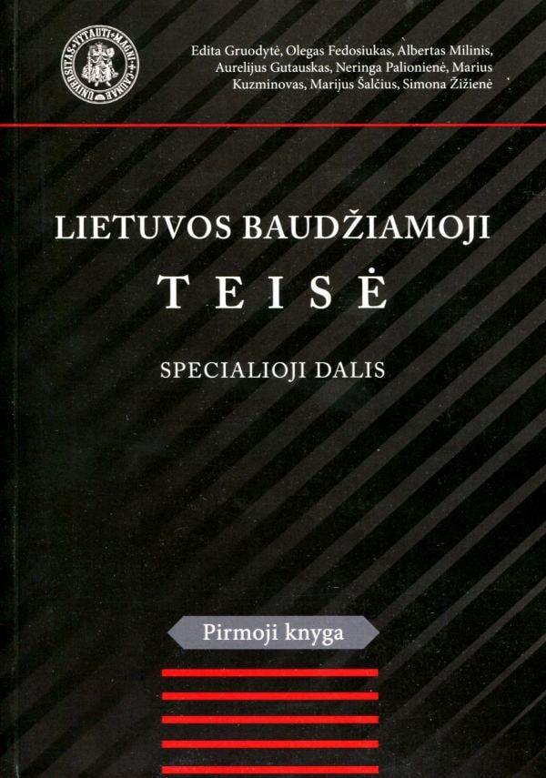 Lietuvos baudžiamoji teisė. Specialioji dalis. Pirmoji knyga