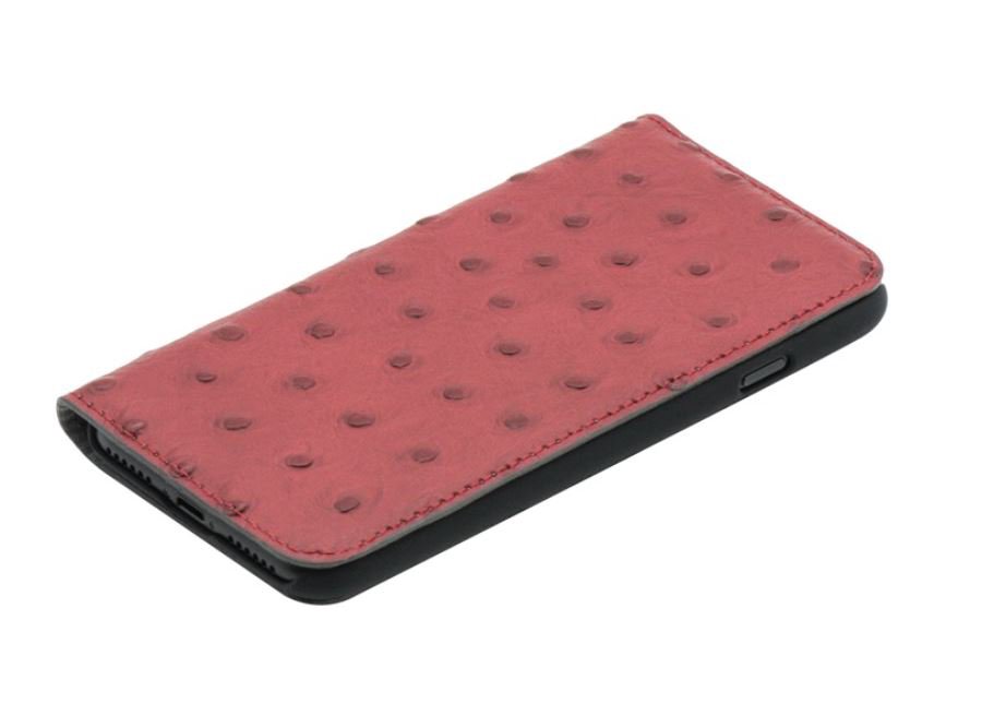 Mob.telefono dėkliukas Tellur Ostrich Genuine Leather for iPhone 7 red