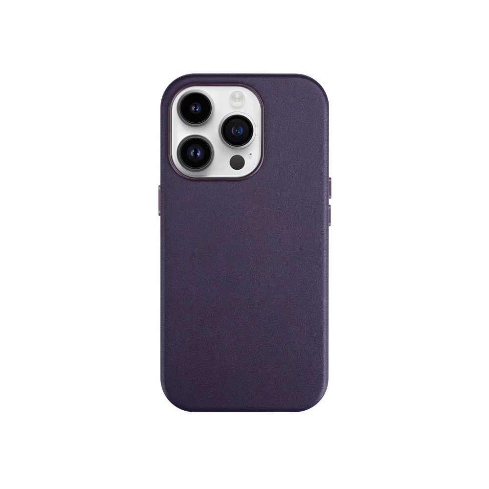 Dėklas Reach Mag Leather Apple iPhone 15 Pro Max tamsiai violetinis