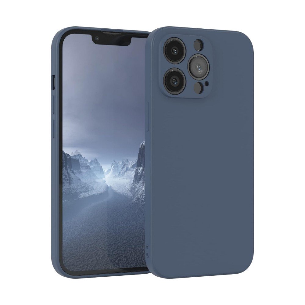 Dėklas Liquid Silicone 1.5mm Xiaomi Redmi Note 14 Pro 5G tamsiai mėlynas