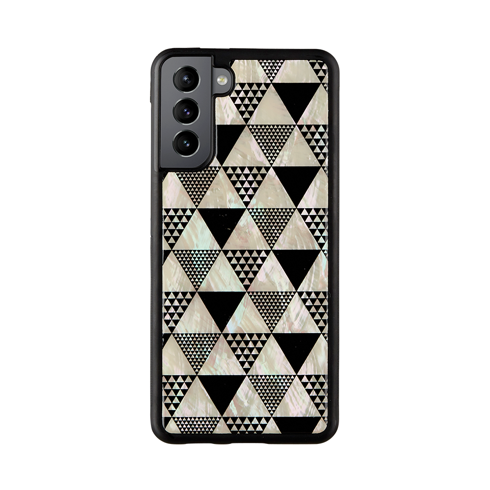 iKins case for Samsung Galaxy S21+ pyramid black