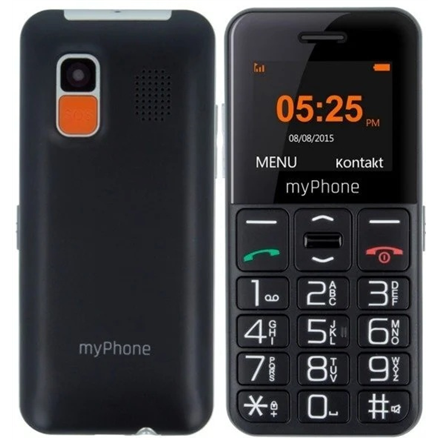 myPhone Halo Easy | Black | 1.77 " | TFT | 24 MB | 32 MB | Single SIM | Bluetooth | Main camera resolution 0.3 MP | 1000 mAh|TEL000347