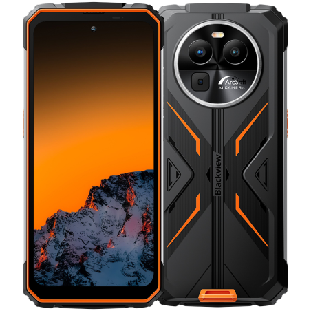 Blackview Rugged BV8100 6.5inch FHD+ IPS 1080*2400 120Hz Gorilla Glass 5, MT6789 8/256GB 32MP; Rear 50MP/13MP/VGA 8800mAh, 45W fast charging NFC, IP68 & IP69K & MIL-STD-810H, Android 14 Orange|BV8100_OR