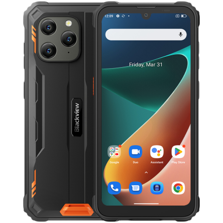 Blackview Rugged BV5300 PRO, 6.10 HD+IPS 720x1560, 4GB/64GB, MT6765 Octa-core 2.3GHz, Front 8MP/Rear 13MP, NFC, LTE, 6580mAh, Android 14, Orange|BV5300PRO_OR