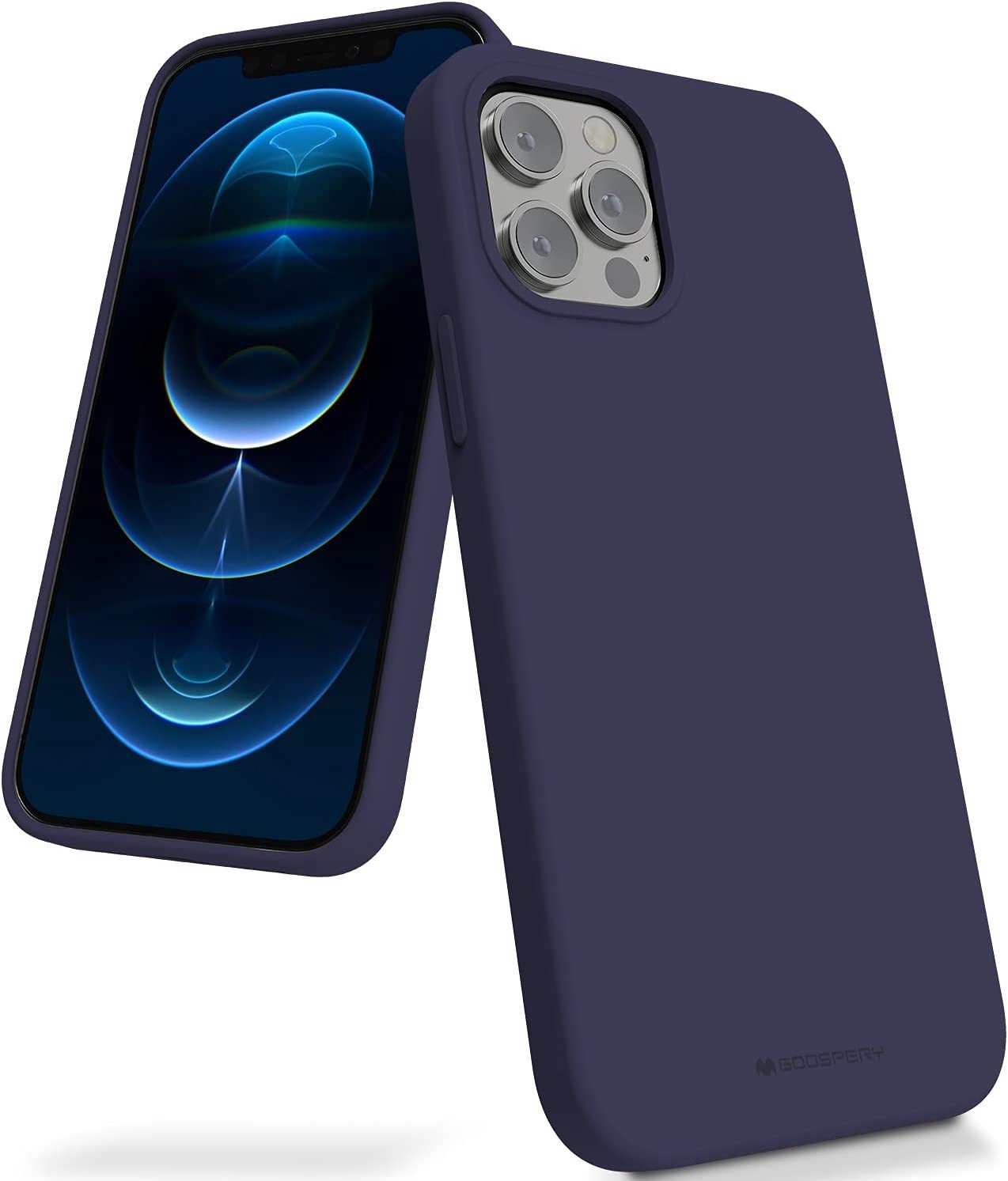 Dėklas Mercury Silicone Case Samsung S916 S23 Plus 5G tamsiai mėlynas