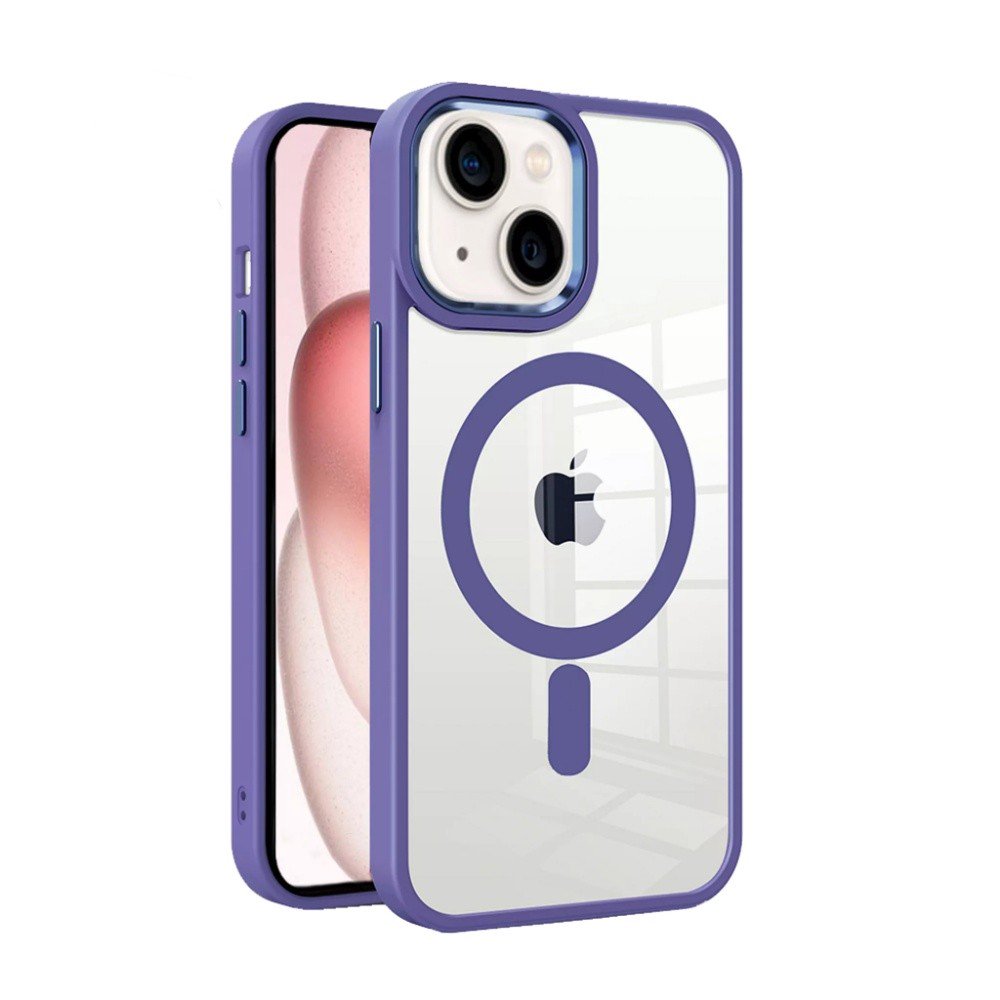 Dėklas Premium Mag Cover Apple iPhone 15 Pro Max violetinis