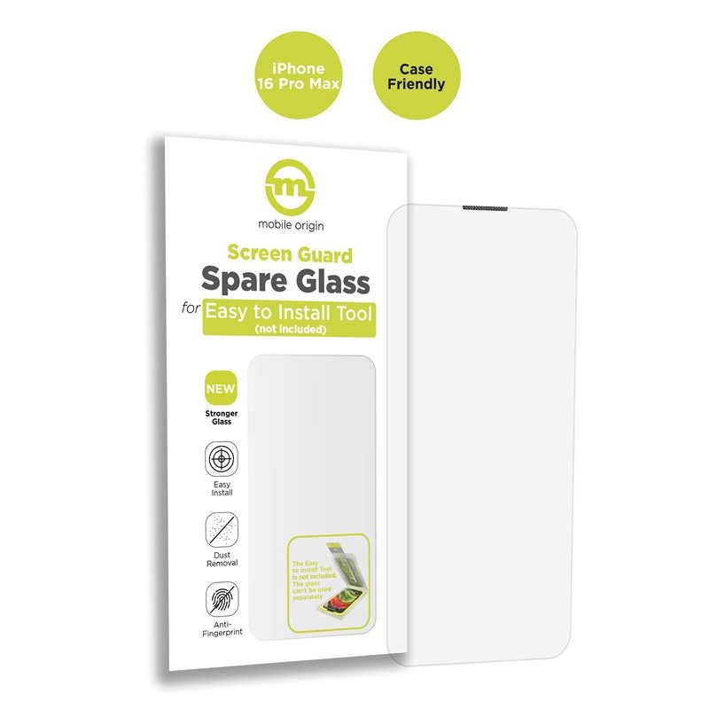 Mobile Origin Screen Guard Spare Glass Case Friendly - iPhone 16 Pro Max