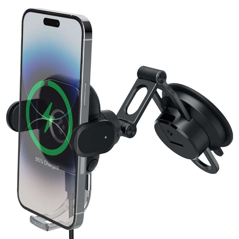 Spigen OneTap Universal Wireless Car Charger for Dashboard / Windshield, black