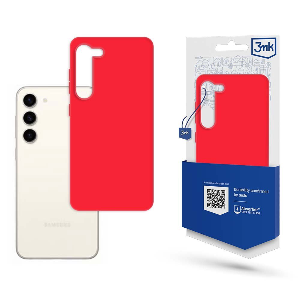 Dėklas 3mk Matt Case Samsung S916 S23 Plus 5G raudonas