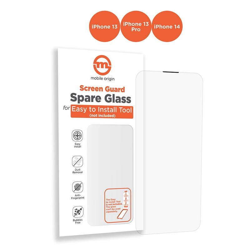 Mobile Origin Orange Screen Guard Spare Glass iPhone 14/13 Pro/13