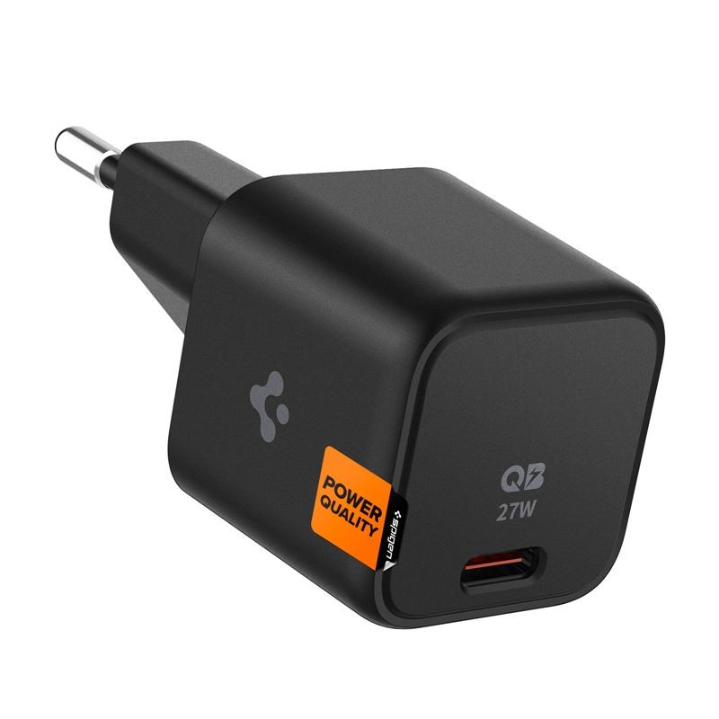 Spigen ArcStation Wall Charger, black - 1-Port/ USB-C PD 27W/PPS 25W
