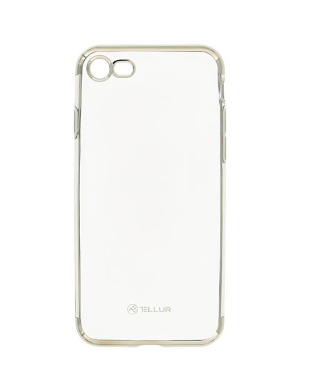 Tellur Cover Silicone Electroplated for iPhone 8 silver