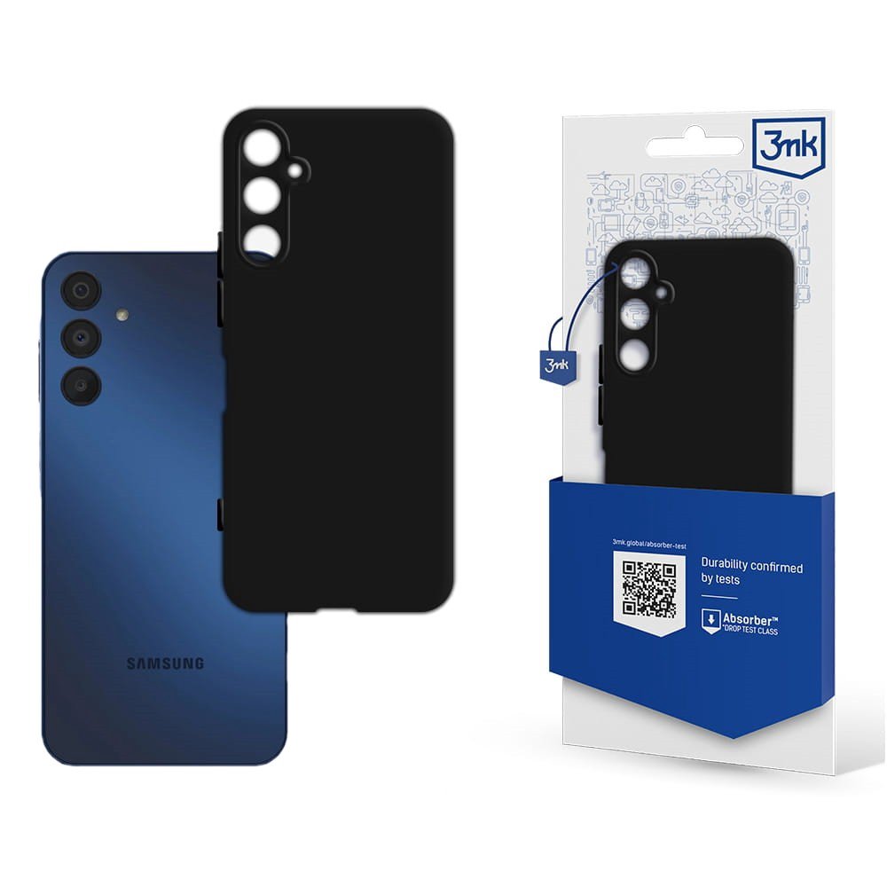 Dėklas 3mk Matt Case Samsung A155 A15 4G/A156 A15 5G juodas