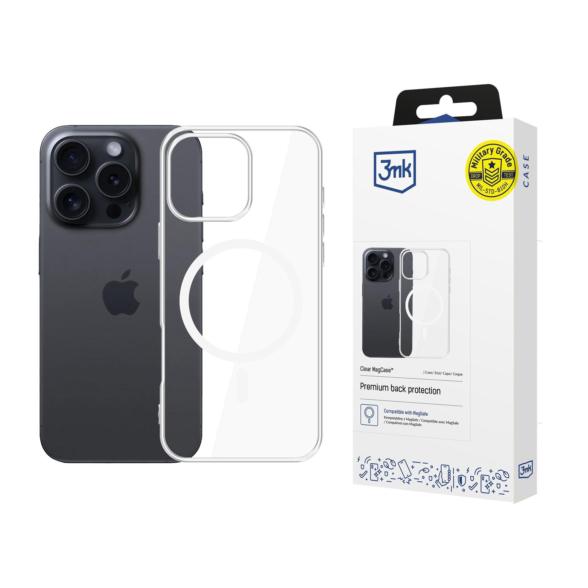 Dėklas 3mk Clear MagCase Apple iPhone 16 Pro Max