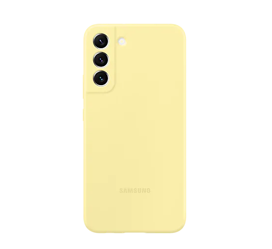 Dėkliukas SAMSUNG Galaxy S22+ 2022, nugarėlė, silikoninis, Yellow