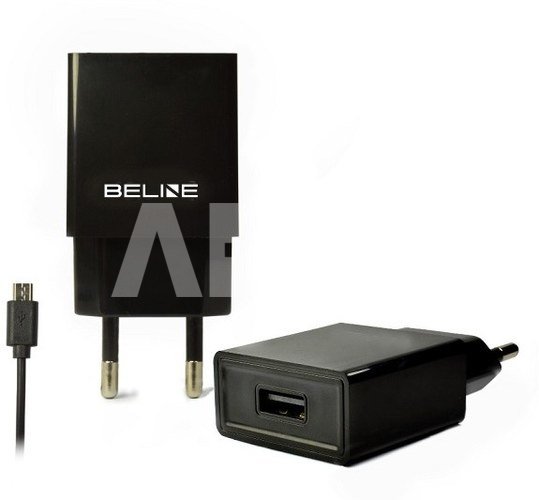 Beline Travel charger USB + microUSB 1A black