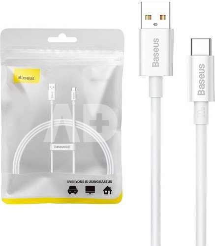 Cable USB do USB-C Baseus Superior 100W 1m (white)