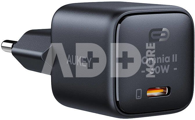 Wall Charger Aukey PA-B1L,USB-C, 30W (black)