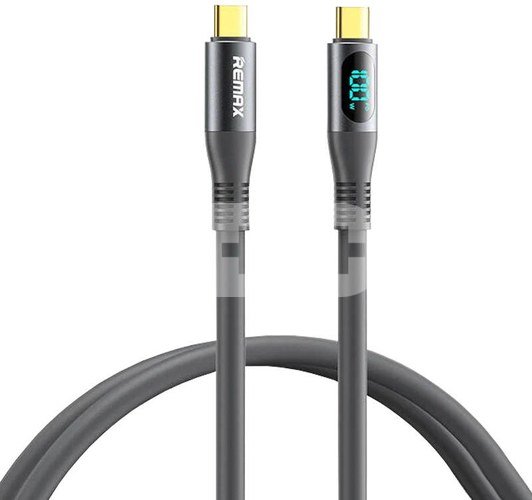 Cable USB-C USB-C Remax Zisee, RC-C032, 1,2m, 100W, (grey)