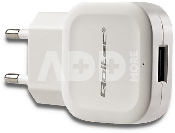 Qoltec Charger 12W 5V 2.4A USB White