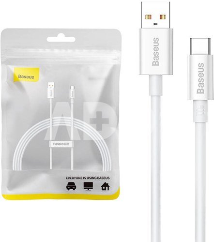 Cable USB do USB-C Baseus Superior 100W 1.5m (white)