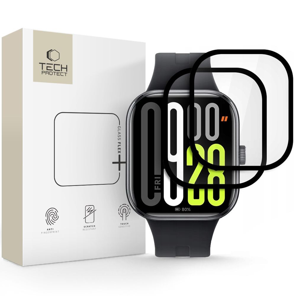 Ekrano apsauga "Tech-Protect Glass Flex+" (2-vnt.) telefonui Xiaomi Redmi Watch 5