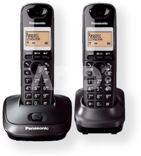 Panasonic KX-TG2512FXT Cordless phones, Black / LCD display/ Memory 50 numbers / Memory for 50 incoming numbers / Auto-repeat, dialing station number, ringtone 10, selectable tone 32 / MUTE, FLASH,