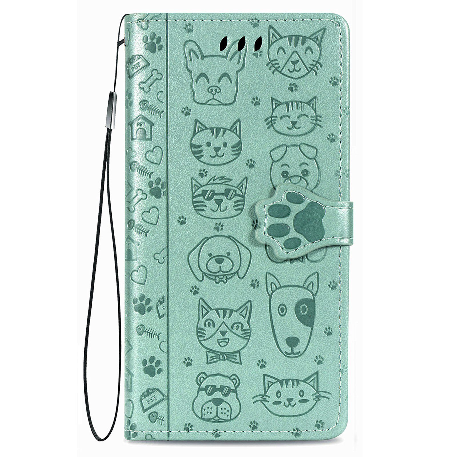 Dėklas Cat-Dog Samsung A566 A56 5G žalias