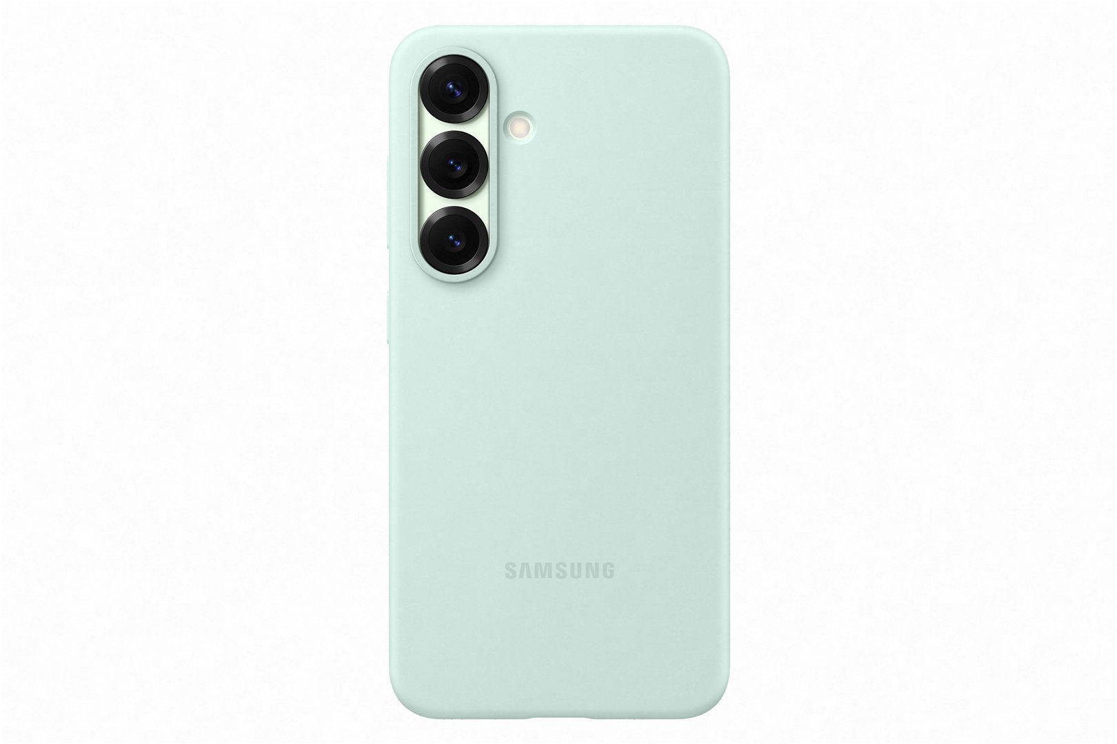 Dėkliukas Samsung Galaxy S25, nugarėlė, silikoninis, mėtų spalvos