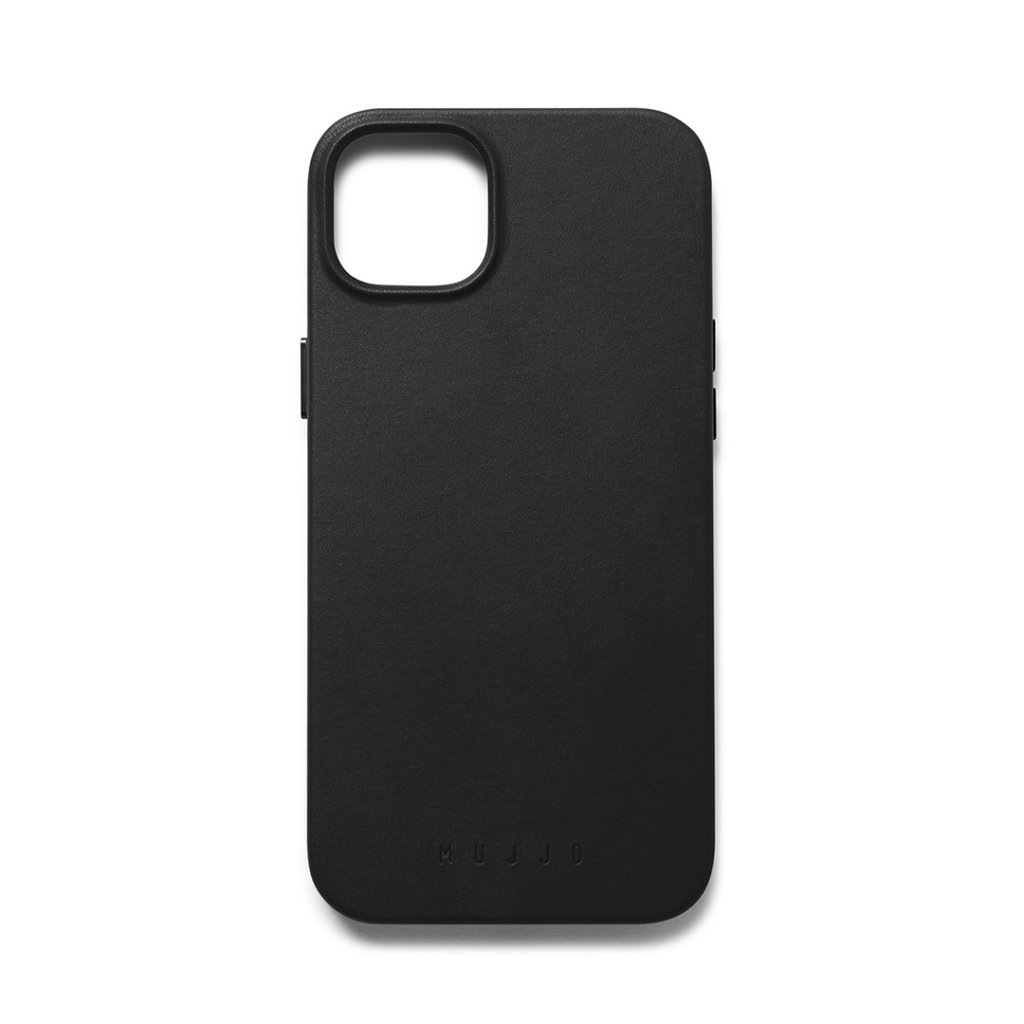 Mujjo Full Leather Case with MagSafe for iPhone 14 Plus - Black